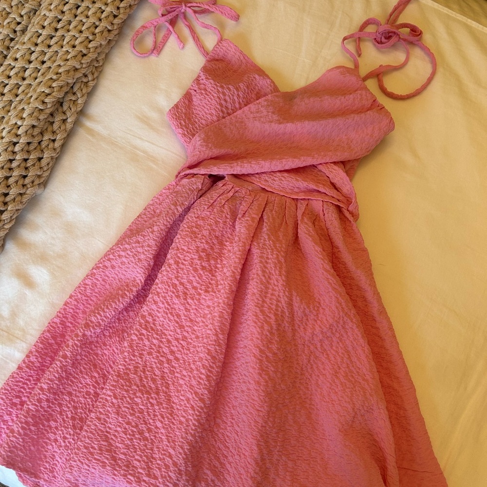 Lulu’s Pink Bow Dress